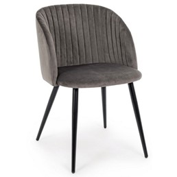 Krzesło QUEEN VELVET Szary