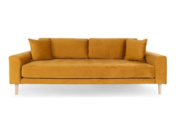 Sofa Trzyosobowa LIDO Żółty/Naturalny