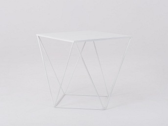 Stolik DARYL METAL 55 Biały