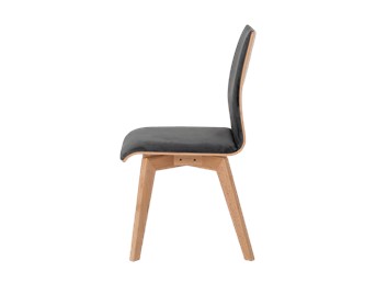 Krzesło Roen 49x45x90 Szary Bez/Naturalny