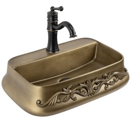 Umywalka Nablatowa CASTEL Brązowy