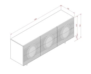 Komoda HUDSON H05 Beżowy