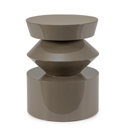 Stolik Kawowy OTILIA CONTOUR Fi39,5cm Brązowy