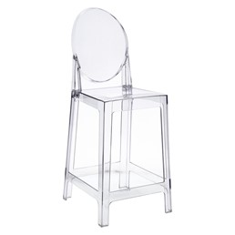 Stołek Barowy VIKI 65cm Transparentny