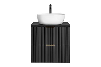 Zestaw ADB B SMILE 40 60cm (Szafka + Blat + Umywalka) Czarny