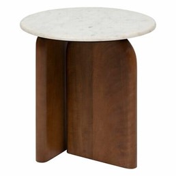 Stolik NANDA Fi51cm Brązowy/Biały