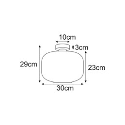 Lampa Sufitowa CAMPO K-5663 Grafitowy/Czarny