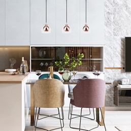 Żyrandol DEX 1 Miedziany