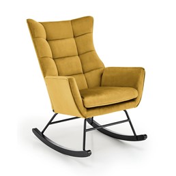 Fotel Bujany BAZELTO Musztardowy