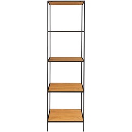 Regał VITA Wąski 5 Półek Dąb Naturalny