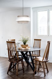 Lampa Wisząca CEZAR K-5271 Biały/Beżowy