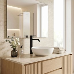 Bateria Umywalkowa Wysoka RIVO Czarny