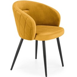 Krzesło K430 Czarny/Musztardowy
