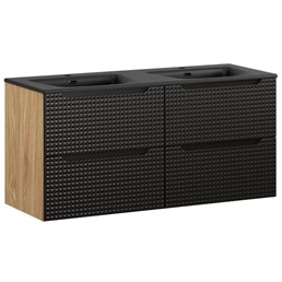 Zestaw Meblowy SKY 120cm Czarny Mat/Dąb Olejowany