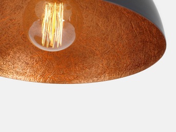 Lampa wisząca LORD 35 – miedziano-czarny