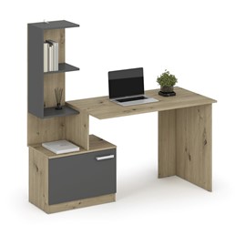 Biurko MISO Grafitowy/Dąb Artisan