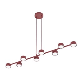 Lampa Wisząca MEGARA 8 Burgundowy