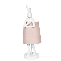 Lampa Stołowa RABBIT 50cm Biały/Różowy