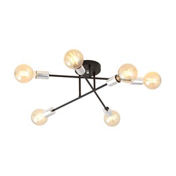Lampa Sufitowa VEKEN 6B Srebrny
