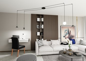 Lampa Wisząca FUJI 4 Czarny