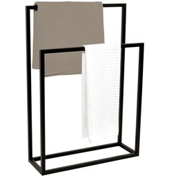 Wieszak Łazienkowy Podwójny KAJA HOME KS-10 TOWEL II Czarny