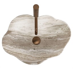 Umywalka Nablatowa PEARL SATURN Beżowy