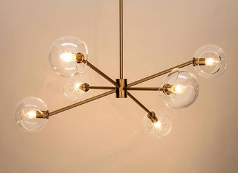 Lampa Wisząca AURA 6 Złoty