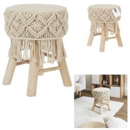 Taboret BOHO Pleciony