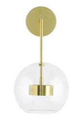 Lampa Ścienna Capri Wall 27x42 Złoty