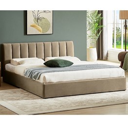 Łóżko MONTREAL Velvet 160x200 Beżowy Bluvel 28