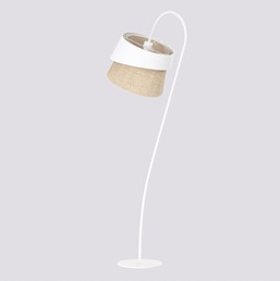 Lampa Podłogowa CANVA LP1 Biały/Naturalny
