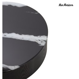 Stolik Kawowy LAGO Fi100cm Czarny