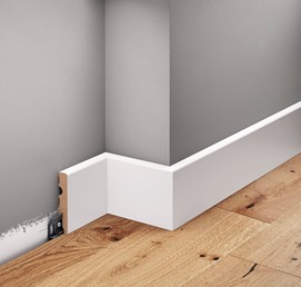 Listwa Przypodłogowa MDF Laminowana LMDF-04 220 cm Biały Półmat