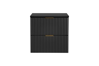 Zestaw Szafka pod Umywalkę z Blatem ADB B 60cm Czarny