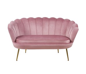 Sofa SF1-FX Różowy/Złoty