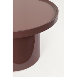 Stolik Kawowy OTILIA Fi70cm Czerwony