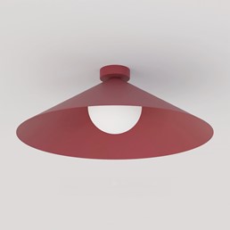 Lampa Sufitowa MONO 1L Burgundowy/Opal