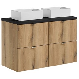 Zestaw Meblowy GAJA 100cm Dąb Coast Evoke/Czarny Mat