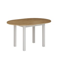 Stół Rozkładany ST3-FX (100x140)x100 Dąb Złoty Craft/Biały