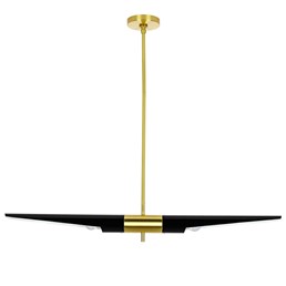 Lampa Wisząca Apollo 1 8x120x178 Czarny/Złoty