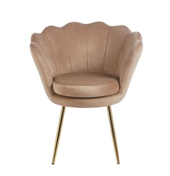 Fotel Velvet FR1-FX Cappuccino/Złoty