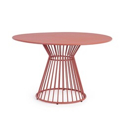 Stolik Ogrodowy AUSTIN Fi120cm Czerwony