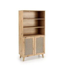 Regał BORNEO REG1 Dąb Artisan/Czarny