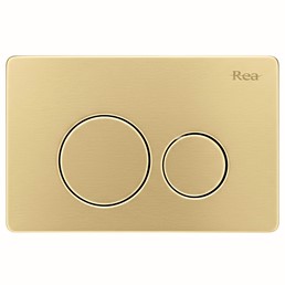 Stelaż Podtynkowy WC z Przyciskiem I Złoty Szczotkowany