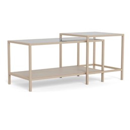 Zestaw 2 Stolików SEAFORD Szary