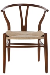 Krzesło WICKER Naturalny/Ciemny Brązowy