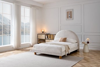 Łóżko TURI 160x200 Beżowy