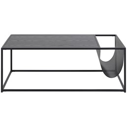 Stolik Kawowy SEAFORD z Gazetnikiem Czarny