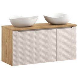 Zestaw Meblowy CLOUD 120cm Beż/Dąb Olejowany