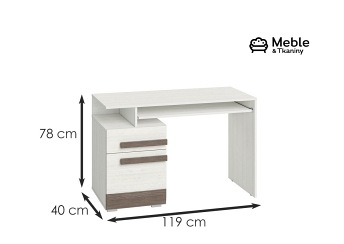 Biurko BLANCO 11 Sosna Śnieżna
